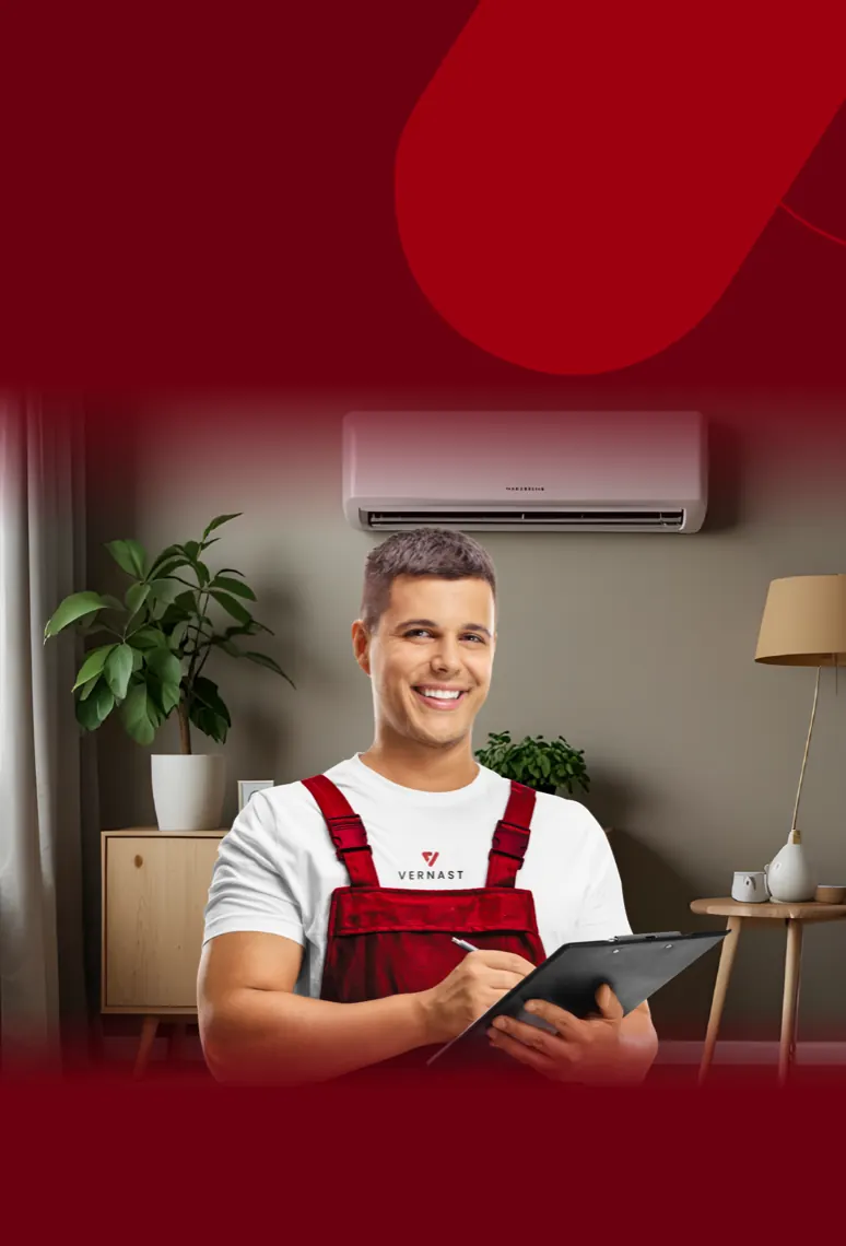 Vernast-vakman aan het werk: ventilatie